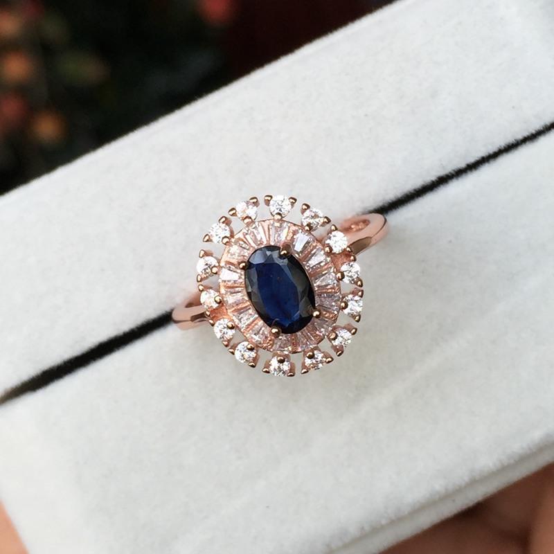 Classic Blue Sapphire Oval Ring - Gemring Shop