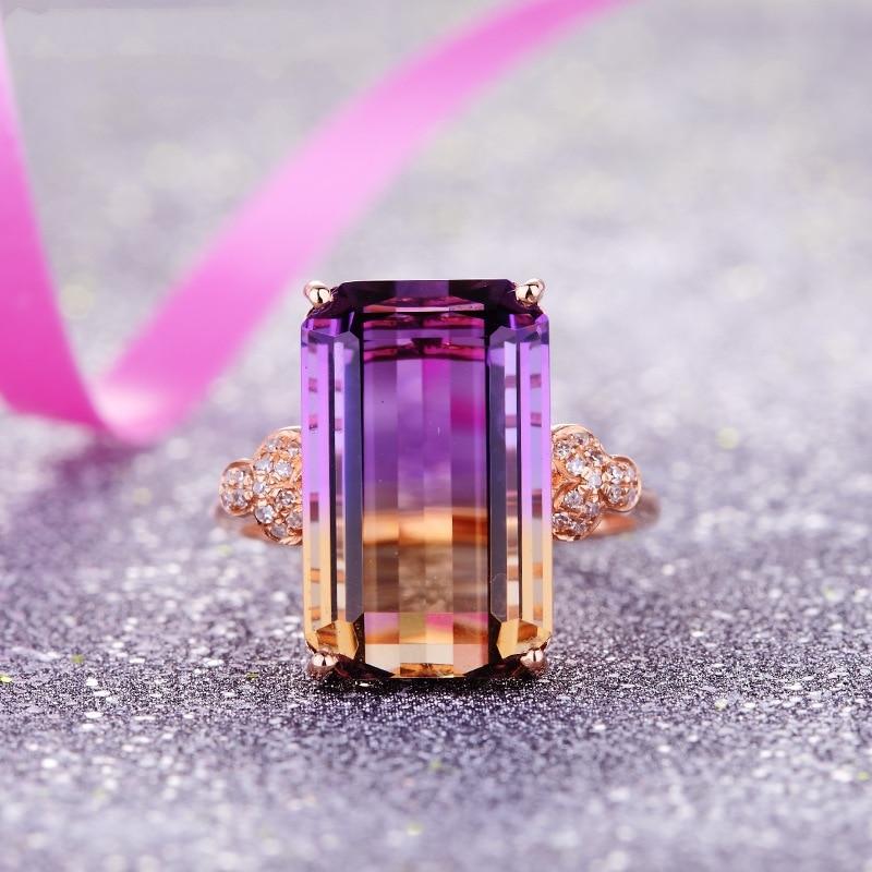 Rectangle Tourmaline Gemstone Ring - Gemring Shop
