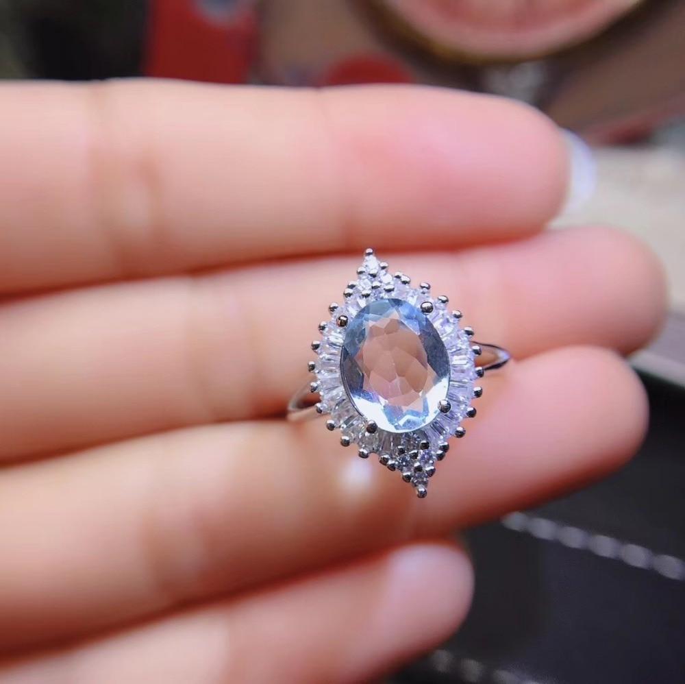 Sterling Silver Aquamarine Gemstone Ring - Gemring Shop