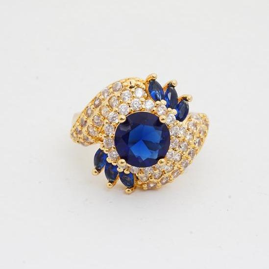 Blue Gems Zirconia Crystal Ring - Gemring Shop