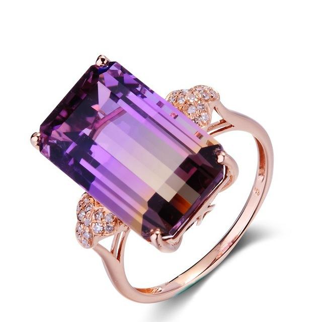 Rectangle Tourmaline Gemstone Ring - Gemring Shop
