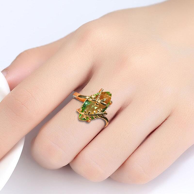 Sterling Silver Emerald Gemstone Ring - Gemring Shop