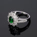 Oval Shape Emerald Gemstone Ring - Gemring Shop