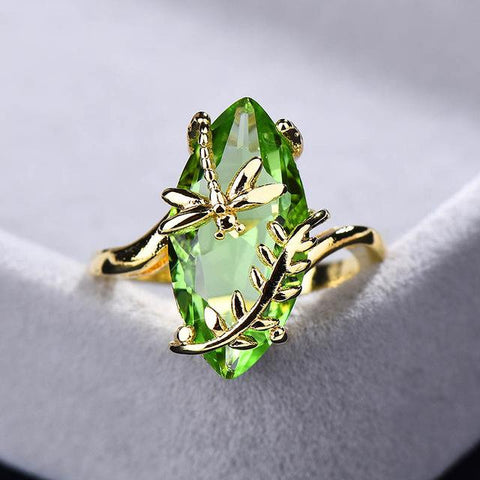 Sterling Silver Emerald Gemstone Ring - Gemring Shop