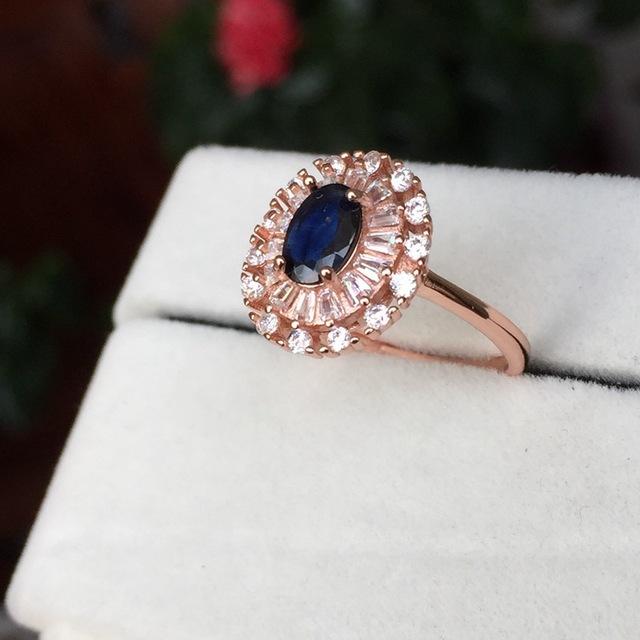 Classic Blue Sapphire Oval Ring - Gemring Shop